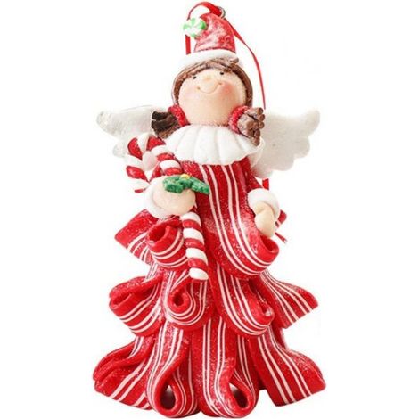 Ornement De Sapin De Noël - Ange En Pvc - Décoration Pour Arbre De Noël Et Cheminée - Lot De 1 Pièce (1/5)