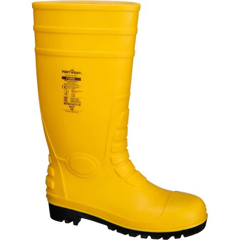 Bottes De Sécurité Wellington S5 - Taille 44 - Jaune - Portwest