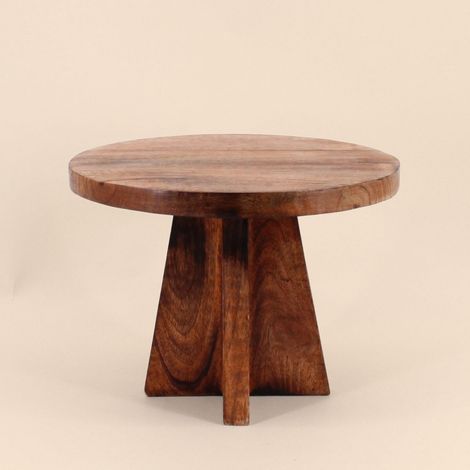 Plateau sur pied en bois 30cm