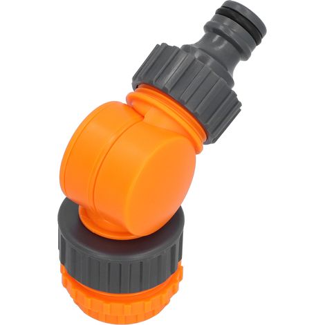 Schnellkupplungs-Wasserhahnanschluss aus Kunststoff, 180° drehbarer Adapter für Gartenschlauch, Gartenanschluss, Bewässerungsset (1/5)