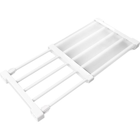 Étagère extensible à tension pour placard, sans clous, séparateur de rangement pour armoire, longueur 38-55 cm / 15-21,7 pouces (1/5)