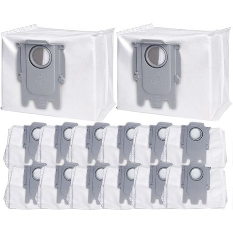 Paquete de 14 bolsas para aspiradoras Roborock S8+ S8 Pro Ultra S7 MaxV Ultra S7 Pro Ultra Q7+ Q7 Max+ T8 Q5+ G10S PRO Q7 Max+ Q8 Max+, gran capacidad de 3 litros. (1/5)