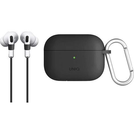 Uniq Vencer AirPods Pro Silikonhülle Grau/Anthrazit Dunkelgrau (1/5)