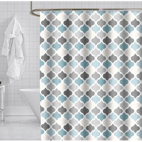 Rideau de douche 150 x 200 cm, résistant à la moisissure, en polyester. (1/5)