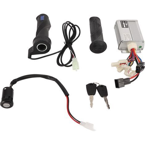 Poignée de Torsion d'accélérateur DC48V Kit de Contrôle de Vitesse brossé à Large Usage étanche pour Vélo électrique pour Go Kart. (1/5)