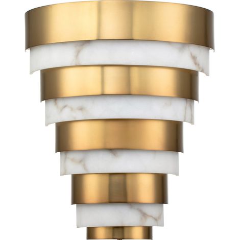 Elstead Hinkley Echelon Lampada da parete a LED integrata Heritage Ottone, 3000K (1/5)