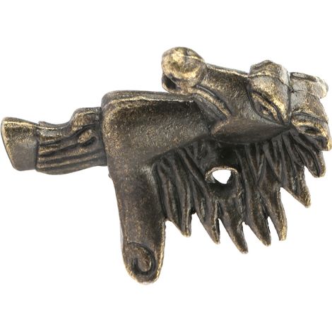 4 pièces Coffret à Bijoux en Bois Forme de Cheval Antique avec Pieds Décoratifs et Protège-Coins (1/5)