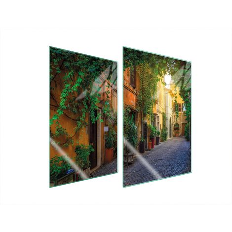 GLASSCHUTZPLATTE FÜR KÜCHE 2x35x52 STREET