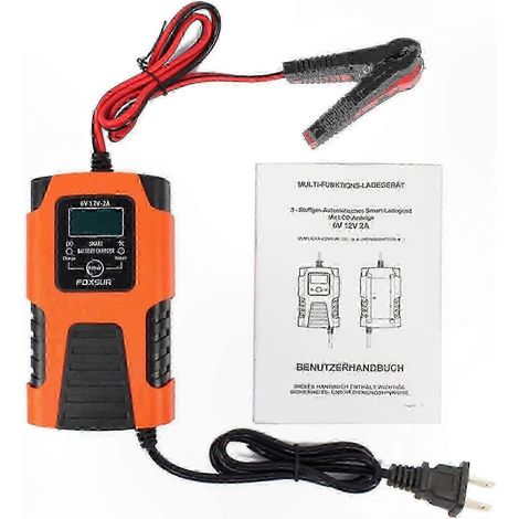 Démarreur portable pour voitures et motos, chargeur et mainteneur de batterie 6V/12V (1/5)