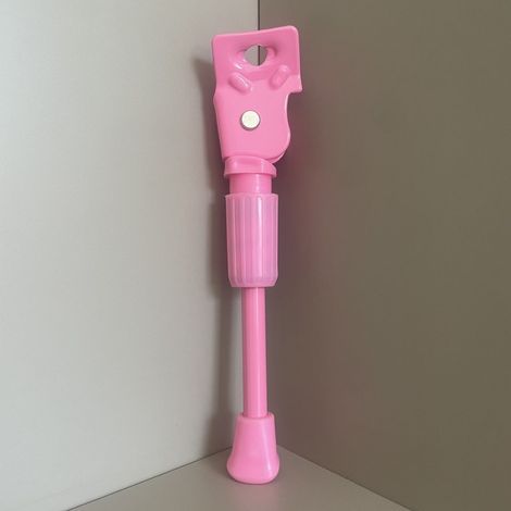 Porte-vélos enfant - Support latéral pour VTT - Fixation antidérapante - Installation facile - 40 cm - Rose - Alliage d'aluminium (1/5)