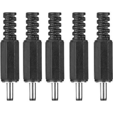 Power Jack, 5pcs 1.3mm x 3.5mm DC Power Jack Male Jack Coaxial Connector Adapter (1/5)