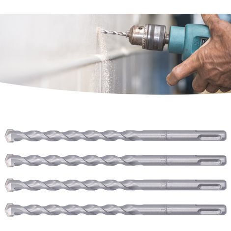 Ich verkaufe 4 Rundschaft-Schlagbohrer, Aluminium-Schlagbohrer, 12 x 200 mm (1/5)