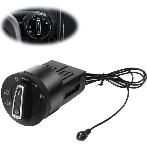 Qipuneky Kfz-Scheinwerfer-Steuergerät, Lichtsensor, automatische Ein-/Ausschaltfunktion, Kunststoff, schwarz (1/5)