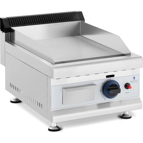 Plancha à gaz 35 x 40 3,000 w propane/butane 0,05 bar acier inoxydable argenté (1/5)