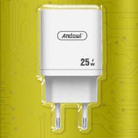 Andowl - Caricabatterie Caricatore Da Muro Con Porta Type-c 25w G40 Ricarica Rapida Quick Charge 3.0 - (1/2)