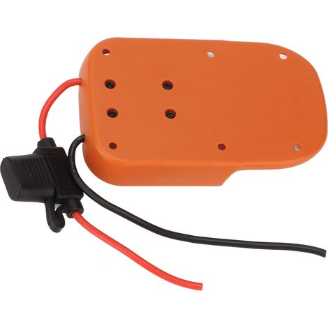 Adaptateur pile 18V avec fusible ABS anti-corrosion pose facile pour RIDGID AEG 30A 14AWG 6 trous 1 adaptateur 2 fusibles (1/5)