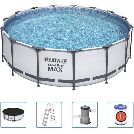 Piscine ronde Bestway Steel Pro MAX 457 x 122 cm (1/5)