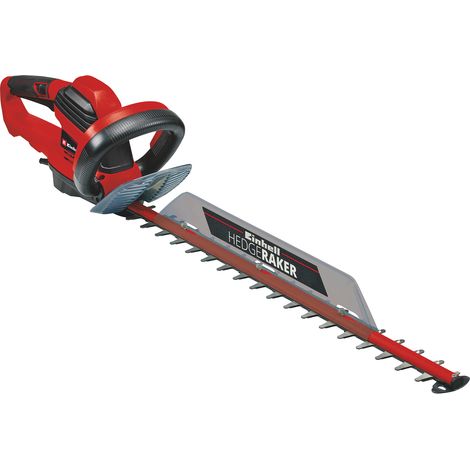 Einhell Elektro-Heckenschere GE-EH 7067 (700 W, Messer aus lasergeschnittenem u. diamantgeschliffenem Stahl, Metallgetriebe, Stoßschutz, inkl. Köcher)
