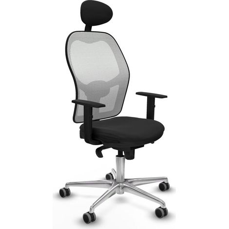 Piqueras y Crespo Jorquera Silla de oficina negra ergonómica