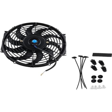 Suntek Radiateur Fan – 7 Pouces – 12V 80W – Courbé – Pièce Détachée – Robuste – Refroidissement (1/5)