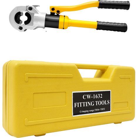 Pinza crimpatrice idraulica, materiale solido, compatibilità versatile, GIALLO (1/2)