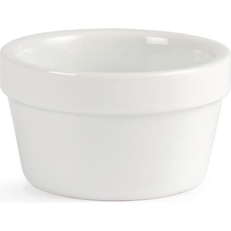 Ramequins Blancs 77mm (Lot de 6) - Ref DK826 - Olympia (1/3)