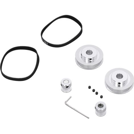 Synchronrad 20/60 Zähne 10 mm Aluminiumlegierung Einfache Demontage mit 200 mm Zahnriemen Druckerzubehör (1/5)