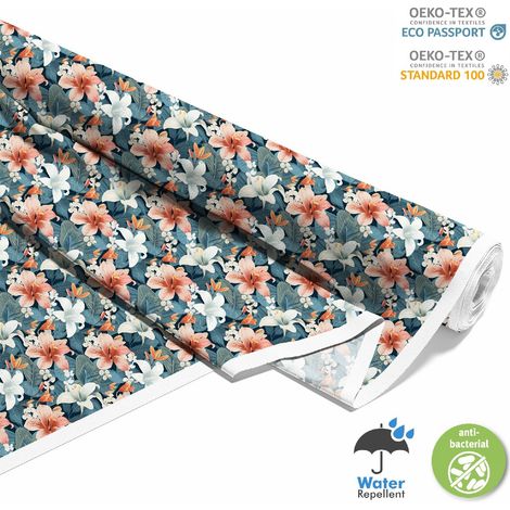 TESSUTI DECORATIVI PER ESTERNI OXFORD - Motivo Fiori I DX5452 (1/5)
