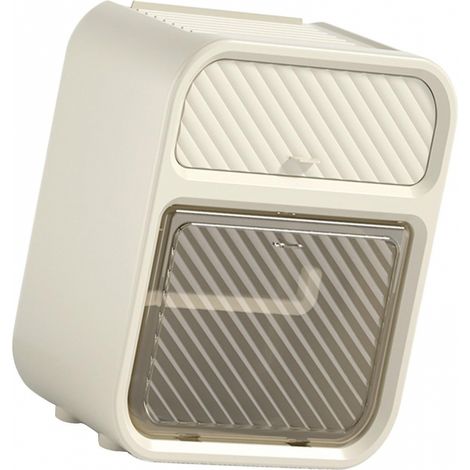BEBUSINGOTO Wasserdichter Toilettenpapierhalter zur Wandmontage mit Schublade zur Aufbewahrung von Toilettenpapierrollen (1/5)
