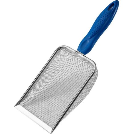 Pelle à litière pour chat, pelle à sable portable, antiadhésive, outil de nettoyage, pelle en métal pour chat-2.8X2.8mm mesh (1/5)