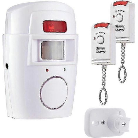 Filiyano-Alarme sans fil à détecteur de mouvement PIR avec 2 télécommandes pour porte et fenêtre, idéale pour la maison, le cabanon, le garage ou la (1/5)