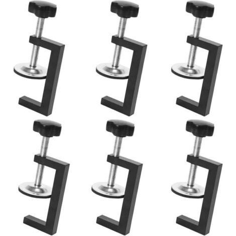 6x Pinces de Table 10-57 mm, Pince de Fixation Lourde, Travail du Bois et Outils Bricolage (1/5)