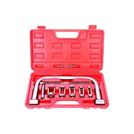 Juego de 10 piezas para compresor de muelles de válvula y abrazadera de muelle, que incluye abrazadera en C, adaptador de vástago de pistón, varilla de extensión y palanca, adecuado para motocicletas, (1/5)