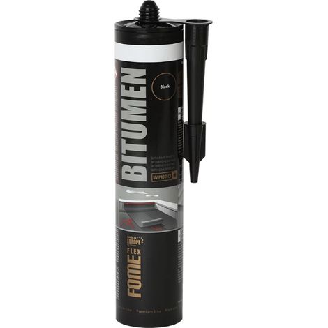 Bitumen-Dichtstoff FOME FLEX Bitumen – Dachverklebung, Fugenabdichtung, witterungsbeständig für den Außenbereich – 300 ml