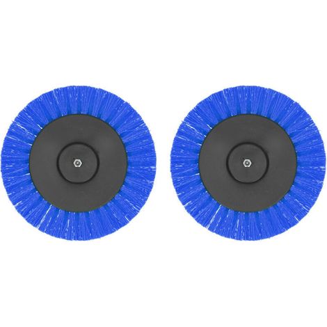 Lot de 2 brosses pour perceuse 3,5 pouces, accessoire durable pour nettoyage tapis et décoration bleu (1/5)