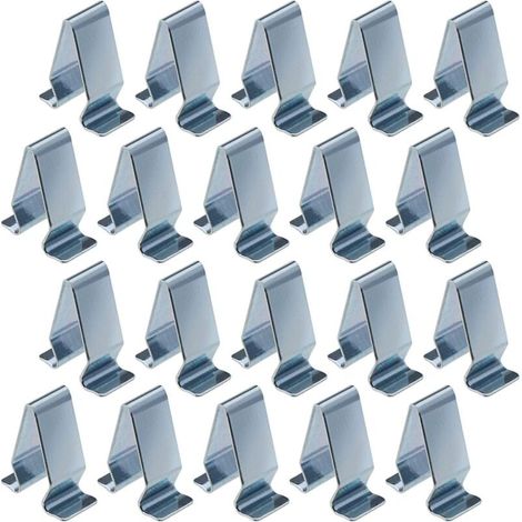 Lot de 20 Clips de Fixation en métal pour intérieur de Voiture - 22 mm (1/4)