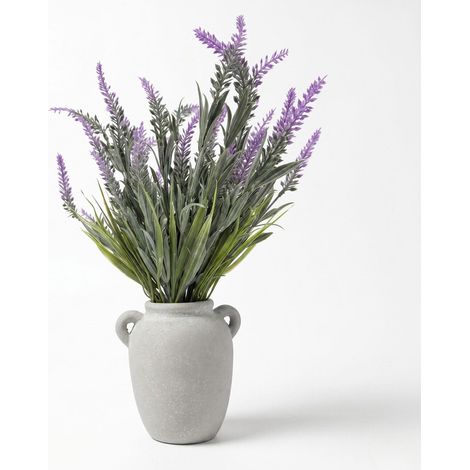 HOMESCAPES Artificial Potted Lavender Plant, 45cm, Purple (1/4)