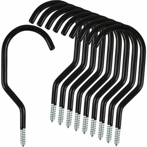 royaluxe -Lot de 10 crochets de rangement standard en acier inoxydable pour vélo (1/5)