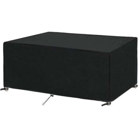 Housse de protection pour mobilier de jardin 180 x 100 x 75 cm, imperméable, coupe-vent, résistante aux UV et au froid, idéale pour tables de jardin et meubles d'extérieur (1/5)