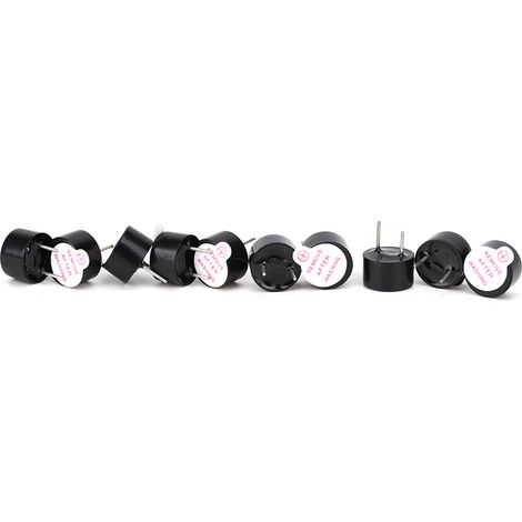 Pissente DC 3V Aktiver Summer, 10 Stück elektromagnetischer Summer Alarm Piepser 9x6mm 9x5,5mm für Computer Drucker Alarm Timer Elektronisches Spielzeug..