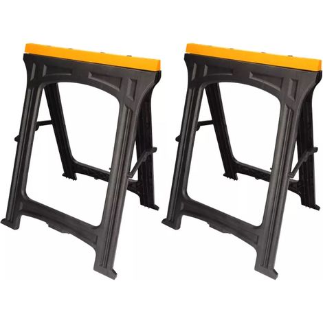 HOTECHE caballete plastico 820x605x450mm set 2 , Set de 2 caballetes de plástico Hoteche Ideal para proyectos de bricolaje, carpintería o construcción Fabricados en PP sopo