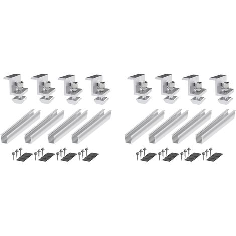 Kit de montage pour panneaux solaires 8 pièces rail pour (1/5)
