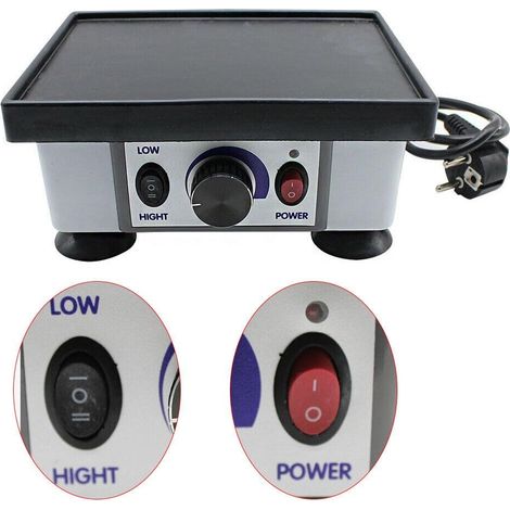 Gipsrüttler, Gips-rüttelplatte 220V 120W Kleine Vibrationsplatte Lab Equipment vibrator, Tragfähigkeit 2Kg, Rechteckig Vibrator Shaker für Chemische, Pharmazeutische Labor (1/5)