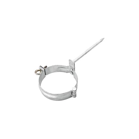 GRÖMO® Verzinkte Fallrohrschelle ø50 mit Schlagstift 140mm, 50242