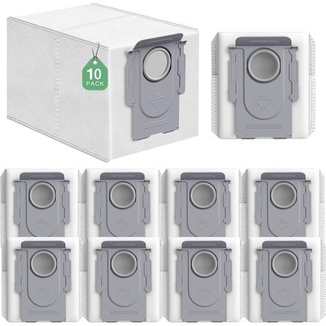 Q Revo Lot de 10 sacs d'aspirateur compatibles avec Q Revo/Q Revo S/Q Revo Pro/Q Revo Curv/Qrevo MaxV/Qrevo Slim Rboter Sacs filtrants 4 couches avec sacs de rechange de 2,7 l (1/5)