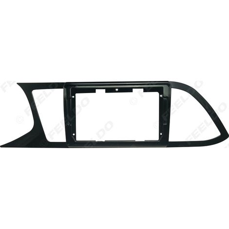 Compatible with SEAT LEON 2018: Android large screen navigation kit, front frame, audio panel, left side, titanium, 9 inches (1/5)