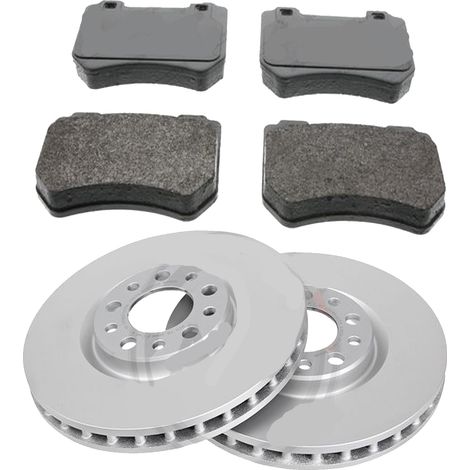 KIT FRENI ANTERIORI compatibile con Alfa Romeo 159 - DISCHI + PASTIGLIE OEM: FDB4206,FDB1805 / DDF1449 , DDF1451 /SOSTITUZIONE DIRETTA/BASSA POLVERE/SILENZIOSO (1/5)