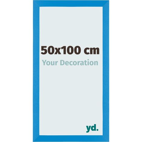 yd. - Cadre photo 50x100 - Bleu Brillant - MDF - Mura