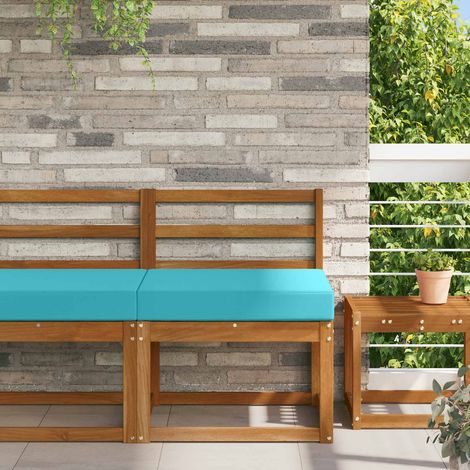 vidaXL Coussin de canapé d'extérieur Turquoise 60 x 60 x 8 cm