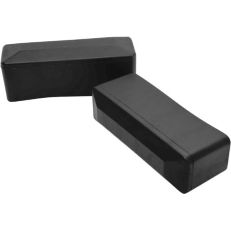 Außenabschlusskappe für Profil, Kappe, Dach, 80x20, 10 Stück, schwarz (1/5)